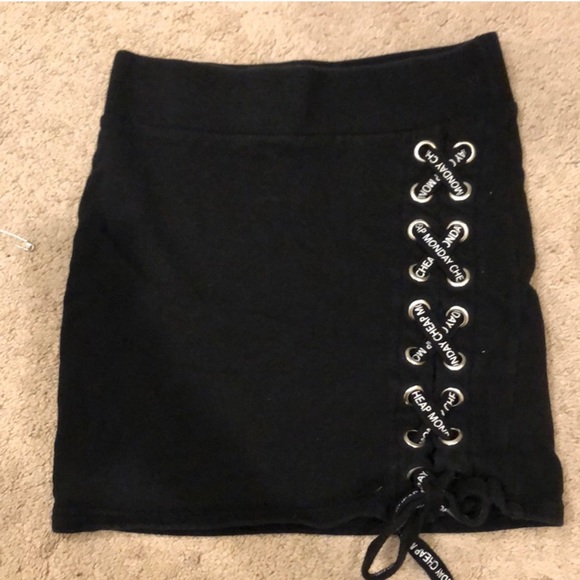 Cheap Monday Lace Up Mini Skirt - Picture 4 of 4